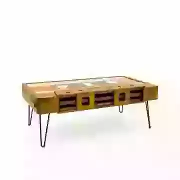 Novelty Retro Funky Cassette Coffee Table Solid Wood